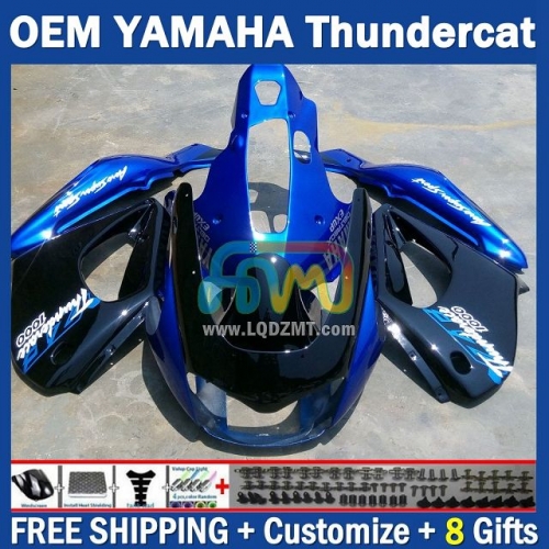 Gloss Blue OEM Full Body Kit For YAMAHA Thunderace YZF1000R 96-07 YZF-1000R 1996-2007 Years 96 97 98 99 00 01 02 03 05 06 07 202No.54 YZF 1000R 1000 R 1996 1997 1998 1999 2000 2001 2002 2003 2004 2005 2006 2007 Motorcycle Fairing Kit With Free Shipping