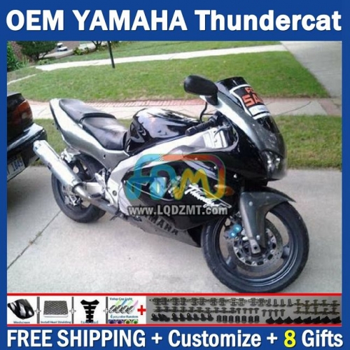 Gloss Black OEM Full Body Kit For YAMAHA Thunderace YZF1000R 96-07 YZF-1000R 1996-2007 Years 96 97 98 99 00 01 02 03 05 06 07 202No.85 YZF 1000R 1000 R 1996 1997 1998 1999 2000 2001 2002 2003 2004 2005 2006 2007 Motorcycle Fairing Kit With Free Shipping