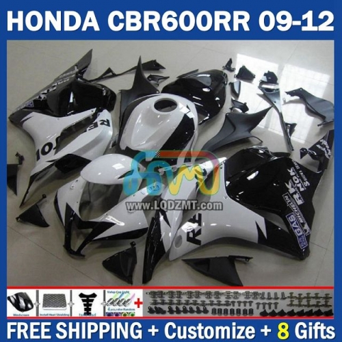 Factory Repsol White Injection Molding Full Body Kit 100% Fit For HONDA CBR600RR CBR 600RR 600CC 09-12 CBR600 CC 09 10 11 12 228No.63 CBR 600 RR F5 2009 2010 2011 2012 Years Frame Bodywork Free Customization OEM Motorcycle Fairing Kit With Free Shipping