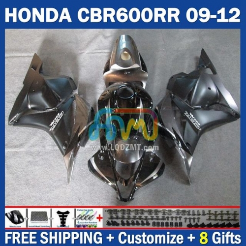 Glossy Grey Silver Injection Molding Full Body Kit 100% Fit For HONDA CBR600RR CBR 600RR 600CC 09-12 CBR600 CC 09 10 11 12 228No.77 CBR 600 RR F5 2009 2010 2011 2012 Years Frame Bodywork Free Customization OEM Motorcycle Fairing Kit With Free Shipping