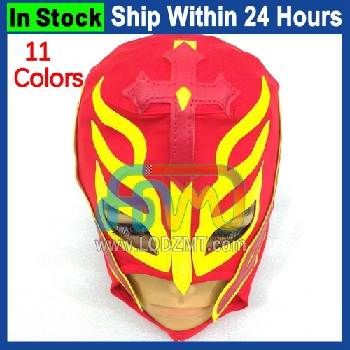 Free Customization Full Face Head Wrestling Mask For Mick Foley Rey Mysterio Lucha Libre Cosplay Party Halloween Men Women Headgear Pullover Role Play Masks Men Women Costume Masks High Quality Mask By Air Free shipping