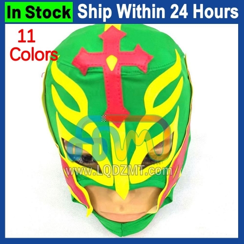 Free Customization Full Head Wrestling Mask For Mick Foley Rey Mysterio Lucha Libre Headgear Halloween Scary Cosplay Party Costume Haunted House Props Masks Men Women Costume Masks High Quality Mask By Air Free shipping