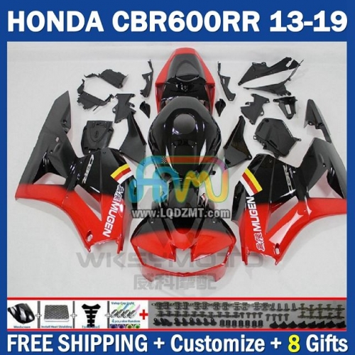 Gloss Red Black Injection Molding Full Body Kit For HONDA CBR600 CBR 600 RR CC F5 600CC 600RR 13 14 15 16 17 18 19 229No.75 CBR600RR 2013 2014 2015 2016 2017 2018 2019 Frame Bodywork Free Customization OEM Motorcycle Fairing Kit With Free Shipping