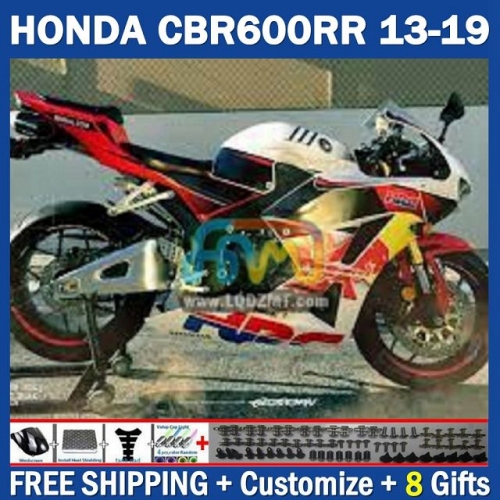 Gloss White Black Injection Molding Full Body Kit For HONDA CBR600 CBR 600 RR CC F5 600CC 600RR 13 14 15 16 17 18 19 229No.88 CBR600RR 2013 2014 2015 2016 2017 2018 2019 Frame Bodywork Free Customization OEM Motorcycle Fairing Kit With Free Shipping