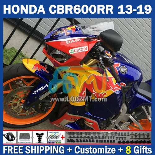 Gloss Red Yellow Injection Molding Full Body Kit For HONDA CBR600 CBR 600 RR CC F5 600CC 600RR 13 14 15 16 17 18 19 229No.76 CBR600RR 2013 2014 2015 2016 2017 2018 2019 Frame Bodywork Free Customization OEM Motorcycle Fairing Kit With Free Shipping