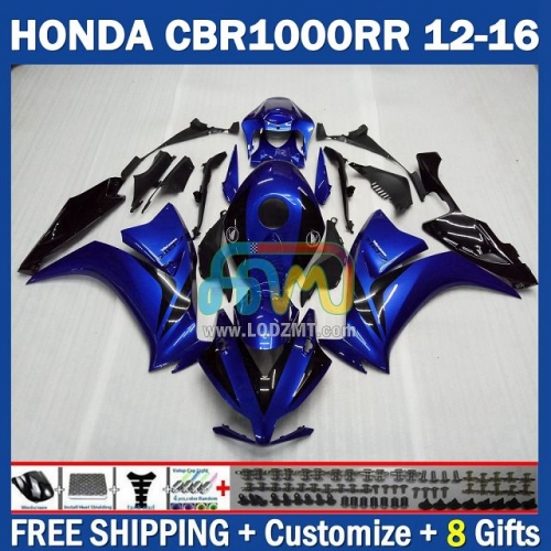 Factory Black Blue Injection Molding Full Body Kit 100%Fit For HONDA CBR 1000RR 1000CC 12-16 CBR1000 1000 RR CC 12 13 14 15 16 233No.17 CBR1000RR 2012 2013 2014 2015 2016 Years Frame Bodywork Free Customization Motorcycle Fairing Kit With Free Shipping