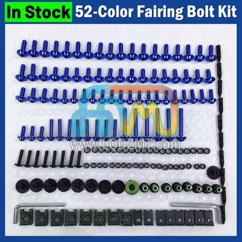Motorcycle Fairing Mounting Bolt Set for DUCATI 659 696 795 796 797 821 1100 1200 08 09 10 11 12 13 14 Bodywork Screw Nut Kit, CNC Aluminum / Stainless Steel Hardware, Body Cowling Complete Install Hardware Bolts, and Windshield Screws & Nuts