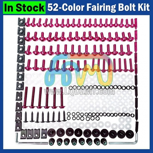 Motorcycle Fairing Mounting Bolt Set for BMW R1200GS R1250GSA 13 14 15 16 17 18 2013 2014 2015 2016 2017 2018 Bodywork Screw Nut Kit, CNC Aluminum / Stainless Steel Hardware, Body Cowling Complete Install Hardware Bolts, and Windshield Screws & Nuts