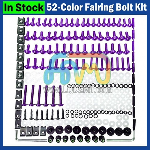 Motorcycle Fairing Mounting Bolt Set for BMW S1000XR 0E41 20 21 22 23 25 26 2020 2021 2022 2023 2024 2025 2026 Bodywork Screw Nut Kit, CNC Aluminum / Stainless Steel Hardware, Body Cowling Complete Install Hardware Bolts, and Windshield Screws & Nuts