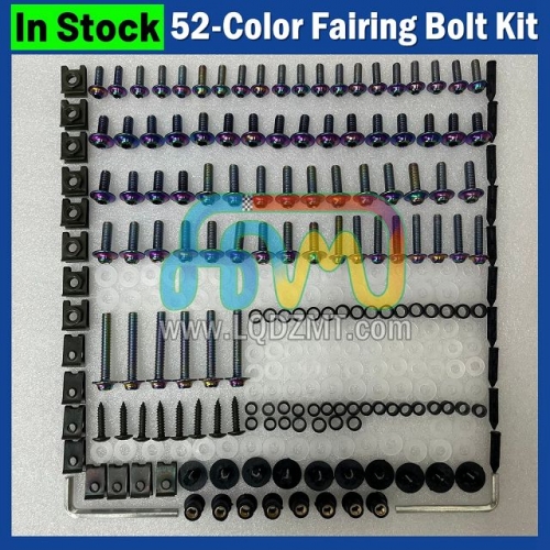 Motorcycle Fairing Mounting Bolt Set for APRILIA RST1000 Futura RST 1000 01 02 03 04 05 2001 2002 2003 2004 2005 Bodywork Screw Nut Kit, CNC Aluminum / Stainless Steel Hardware, Body Cowling Complete Install Hardware Bolts, and Windshield Screws & Nuts