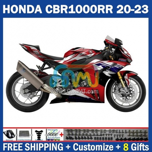 Red Blue White Injection Molded Motorcycle Fairing Kit 267No.30 – 100% Fitment for HONDA CBR1000RR-R Fireblade SP CBR 1000RR-R 1000 20 21 22 23 CBR1000 RR-R 2020 2021 2022 2023 Complete Body & Bodywork Set with Free Customization & Free Shipping
