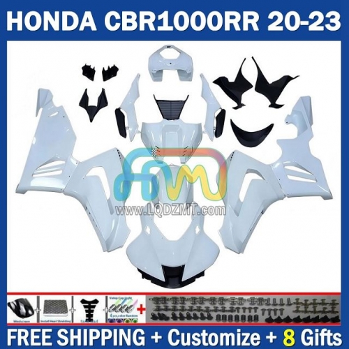 New Shiny White Injection Molded Motorcycle Fairing Kit 267No.32 – 100% Fitment for HONDA CBR1000RR-R Fireblade SP CBR 1000RR-R 1000 20 21 22 23 CBR1000 RR-R 2020 2021 2022 2023 Complete Body & Bodywork Set with Free Customization & Free Shipping
