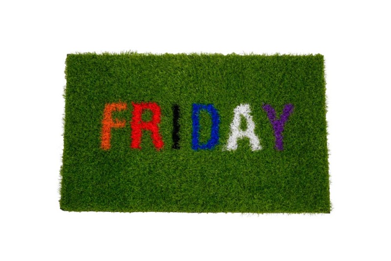 artificial grass logo doormat