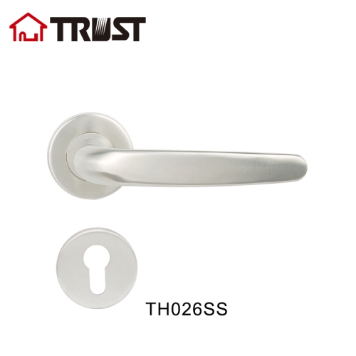 TRUST TH026SS Stainless Steel Lever Handle Front Door Entry Handle Lockset