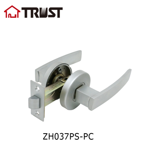 TRUST ZH037-PS-SC Hot Sale Zinc Alloy Stain Chrome Door Handle Passage Lever Handle