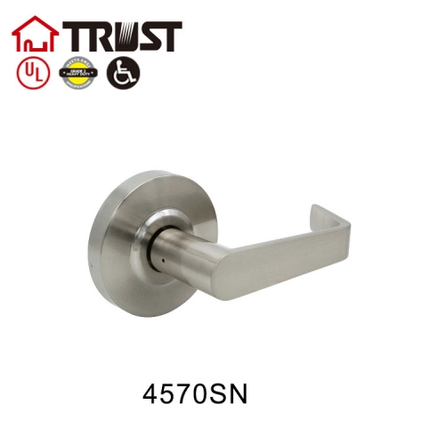 TRUST 4570SN Grade 2 Heavy Duty ANSI Commercial Door Handle Dummy Lever Lock