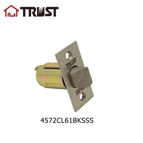 TRUST ANSI G1 SS304 Latch Bathroom Cylindrical Lever Lock Door Bolt