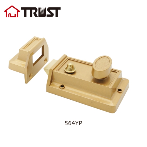 华信564系列厂家直销弹子门锁高质量外装门锁铜锁芯双保险锁