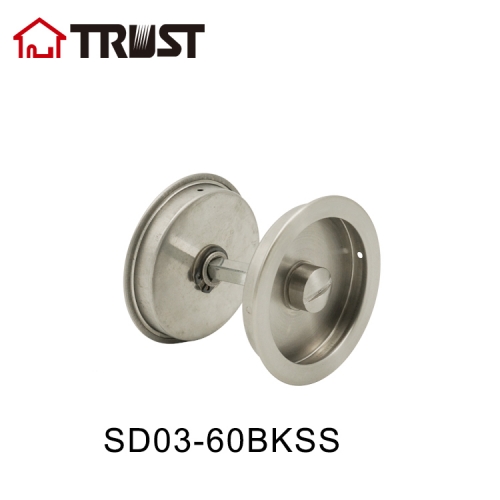 TRUST SD03-60/70BKSS SUS304 Recess Flush Sliding Door Handle