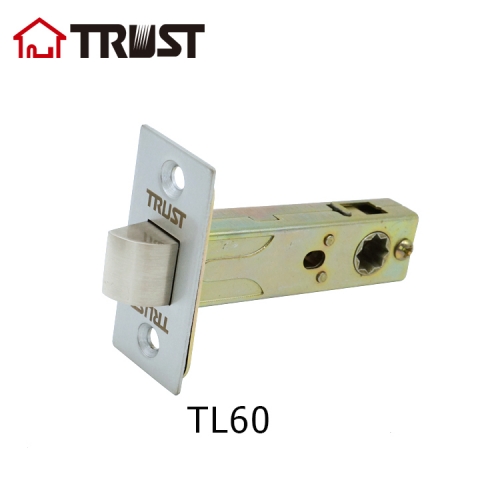 TRUST TL60 Stainless Steel Tubular Cam Passage Door Latch With 60mm Bckset t