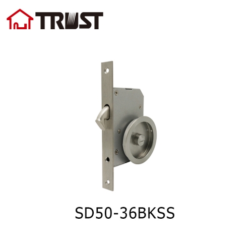 TRUST SD50-36（37）BKSS Sliding Cavity Door Lock SS304 Handle With Mortise Lock