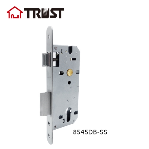 华信 8545DB-SSS 厂家直销 欧标房门功能不锈钢入门锁 插芯锁体