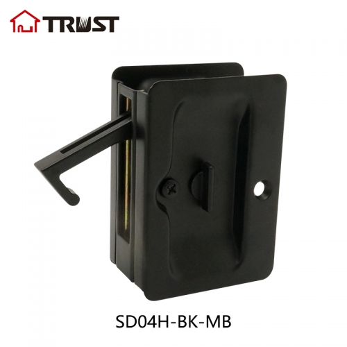 TRUST SD04H-BK-MB Solid Brass Sliding Pocket Door Pull