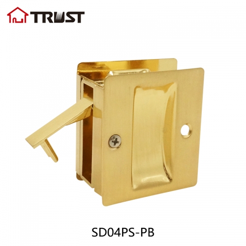 TRUST SD04-PS-PB Solid Brass Sliding Pocket Door Pull