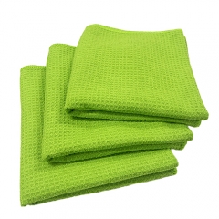 16 X 16 Premium Microfiber Light Blue Waffle Weave Towel