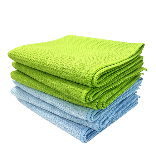 16 X 16 Premium Microfiber Light Blue Waffle Weave Towel