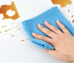 16 X 16 Premium Microfiber Light Blue Waffle Weave Towel