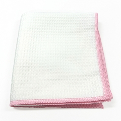 16 X 24 Premium Microfiber Light Blue Waffle Weave Towel