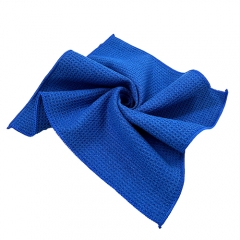16 X 16 Premium Microfiber Light Blue Waffle Weave Towel