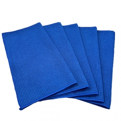 16 X 16 Premium Microfiber Light Blue Waffle Weave Towel