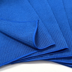 16 X 16 Premium Microfiber Light Blue Waffle Weave Towel