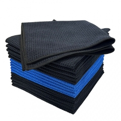 16 X 16 Premium Microfiber Light Blue Waffle Weave Towel