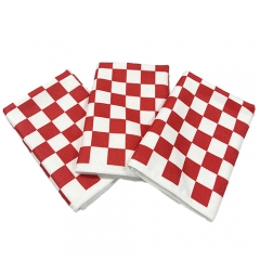 Checkered printed towel