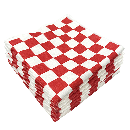 Checkered printed towel