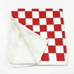 Checkered printed towel
