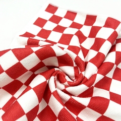 Checkered printed towel
