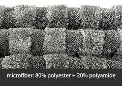 Twisted Loop&Coral fleece towel