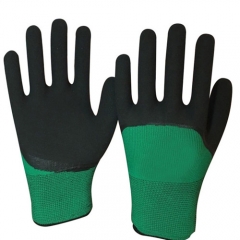 protection gardening gloves waterproof cotton safety working hand leather work gloves