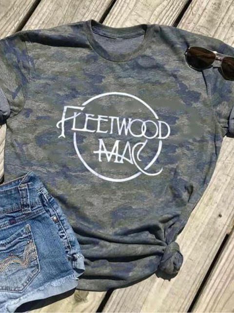 Fleetwood Mac In Moon Camo T-Shirt