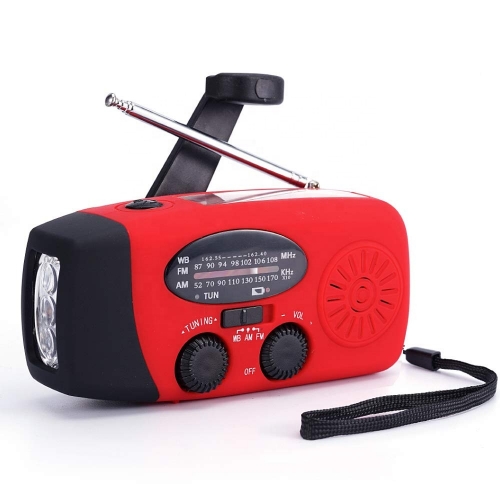 Emergency Soalr Weather Portable Camping Am Fm Solar Hand Crank Radio