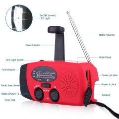 Emergency Soalr Weather Portable Camping Am Fm Solar Hand Crank Radio