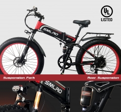 26 inch Fat Tire Electric Bike Motor 14AH Hidden Battery Folding E BIKE