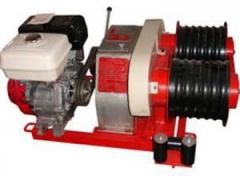 Transmission Line Motorised Pulling Winch 3 ton with double capastans