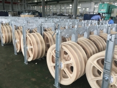 Three Wheels Conductor Stringing Pulleys