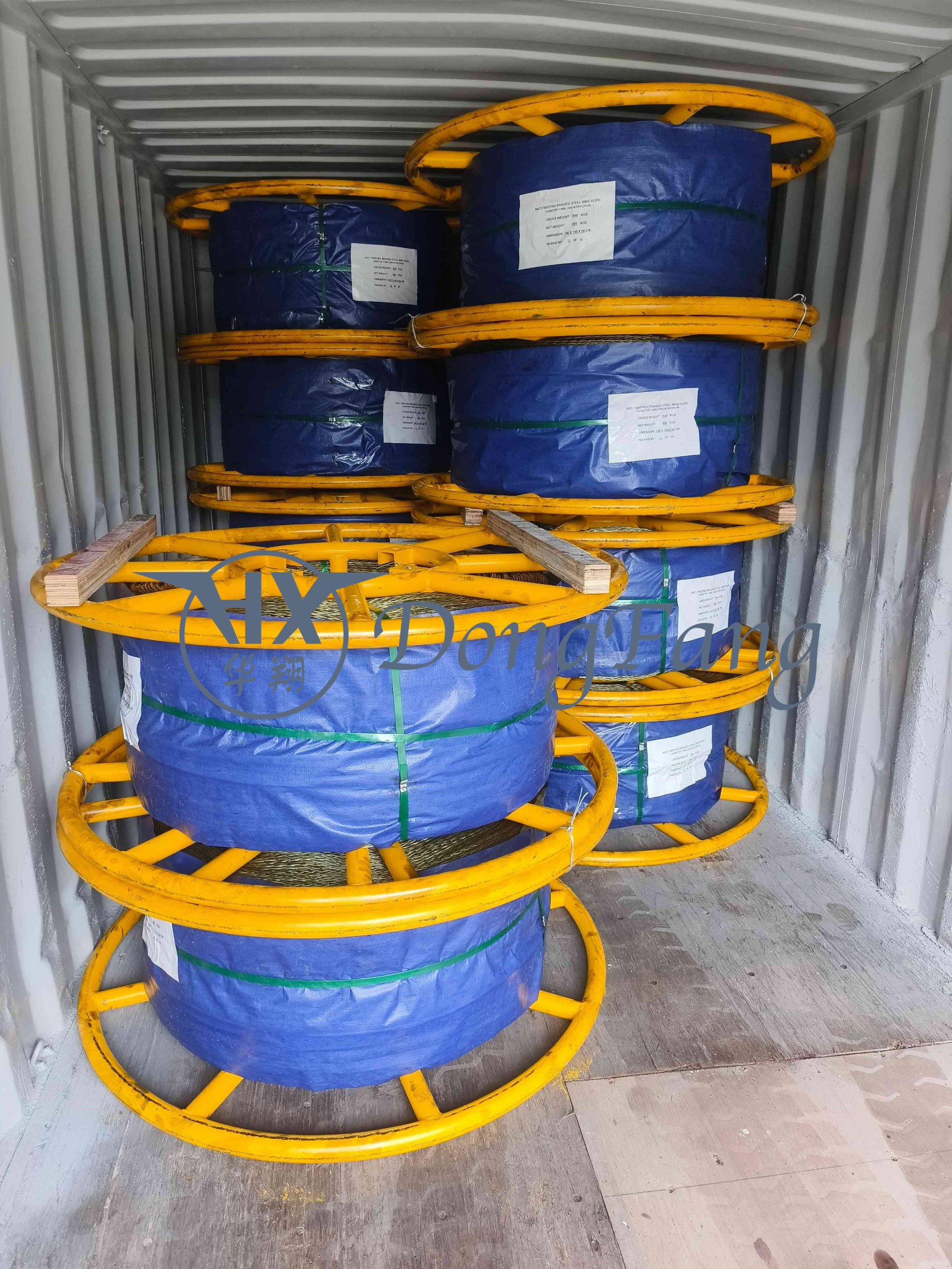 Pilot wire rope and Stringing Rollers are exported to Europe