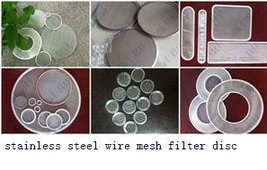 Stainless Steel Wire Mesh Filter Disc